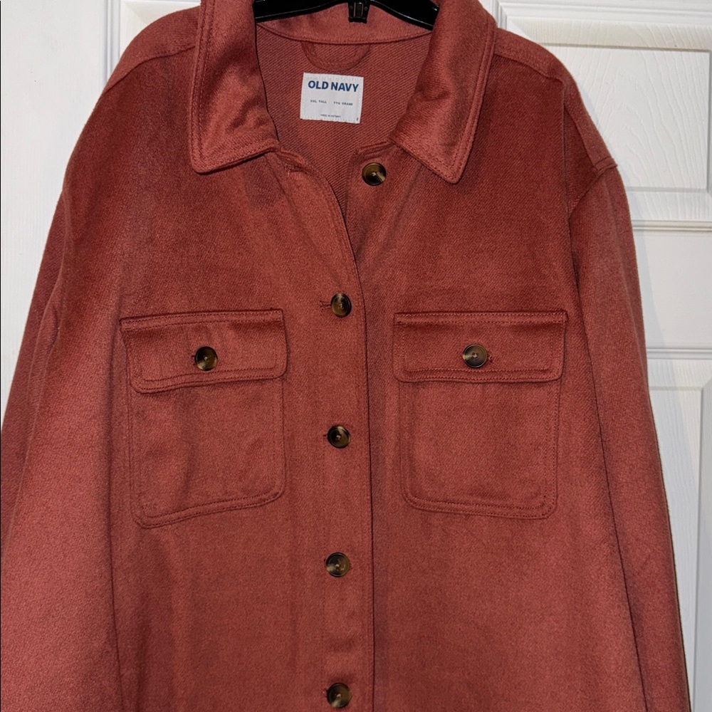 Old Navy Women's Terracotta Button-Down Jacket